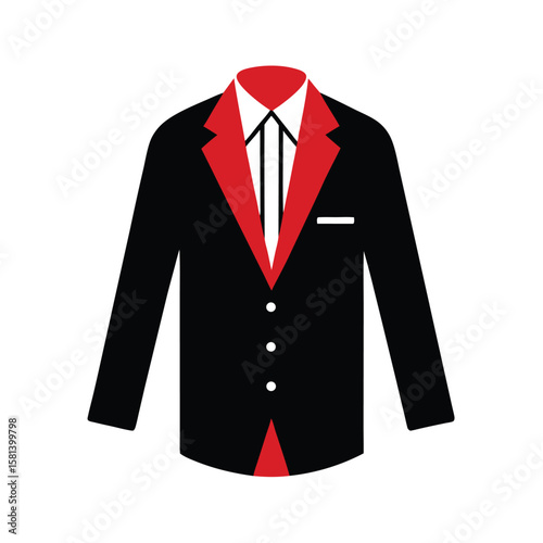 suit jacket vector illustration