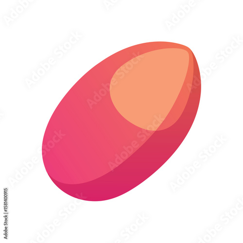 makeup sponge on white background
