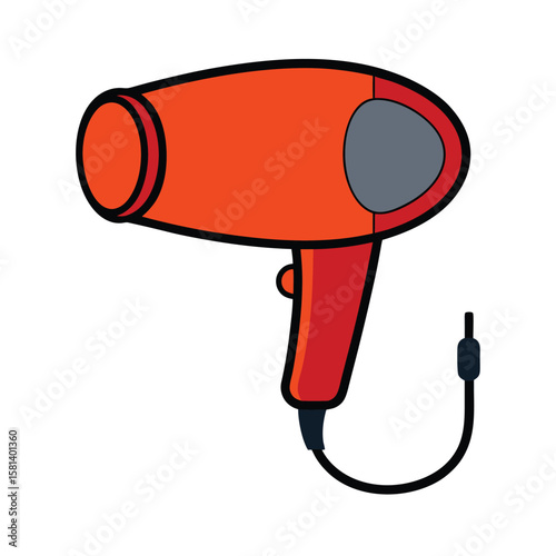hair dryer vector illustration