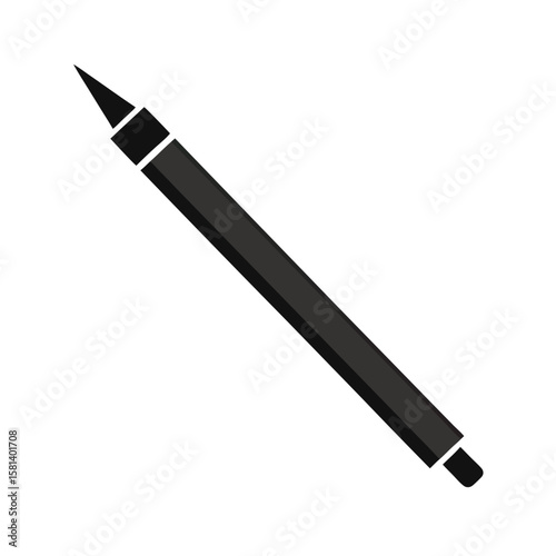 eyeliner pencil on white background