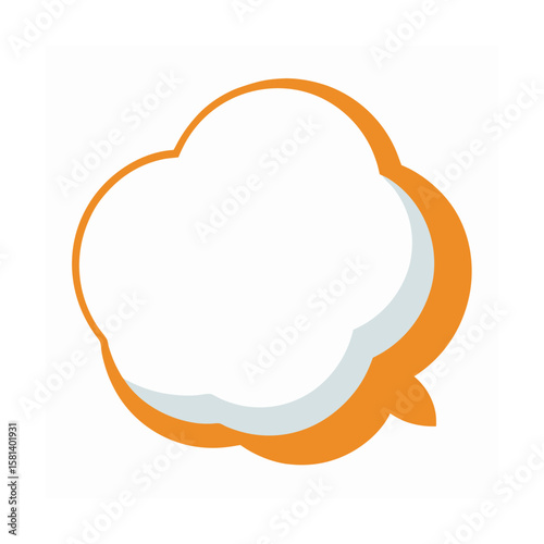 vector illustration of a cotton pad