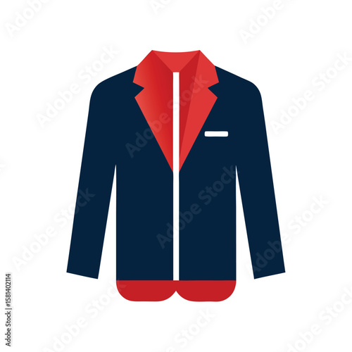 vector illustration of a blazer