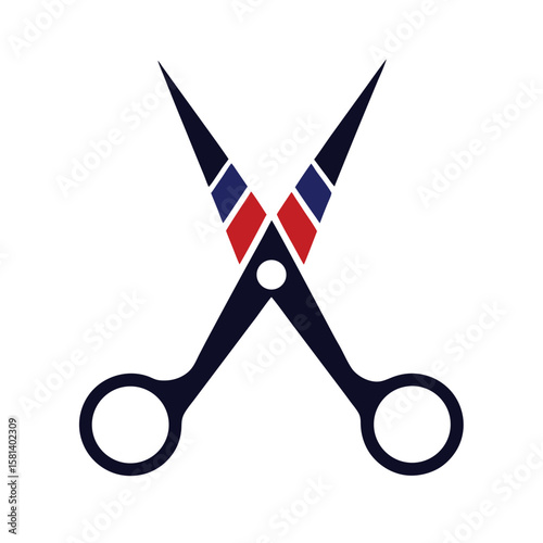 barber scissors vector illustration