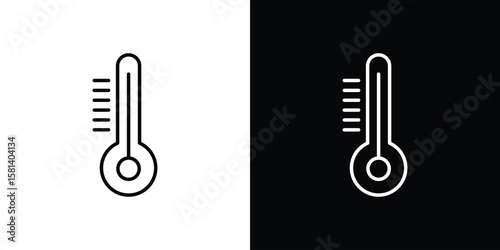 Thermometer icon transparent vector isolated