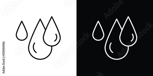 Tear drop icon transparent vector isolated