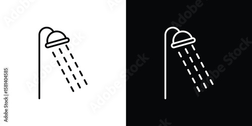Shower Head icon transparent vector isolated