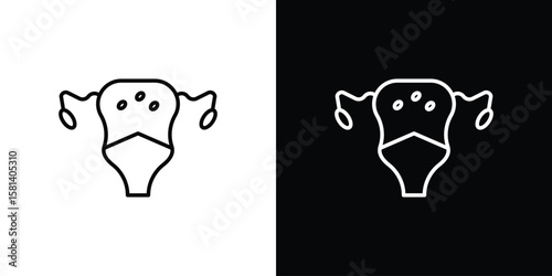 Pelvic inflammatory disease icon transparent vector isolated