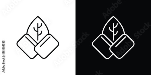 Mint gum icon transparent vector isolated