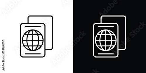 Immigration icon transparent vector isolated