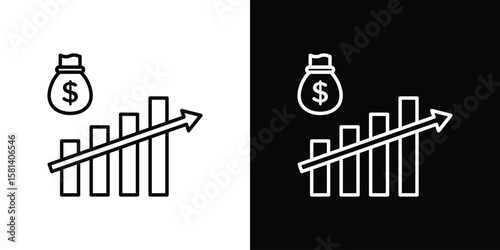 Fiscal policy icon transparent vector isolated