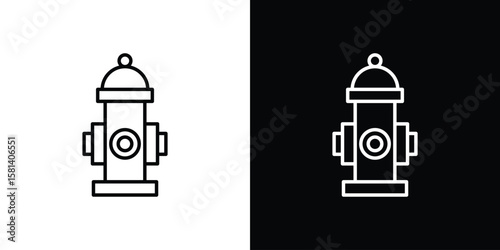 Fire hydrant icon transparent vector isolated