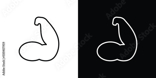 Arm icon transparent vector isolated