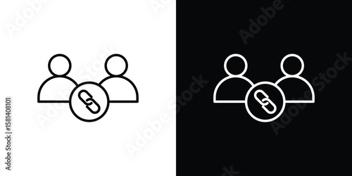 Affiliate link icon transparent vector isolated