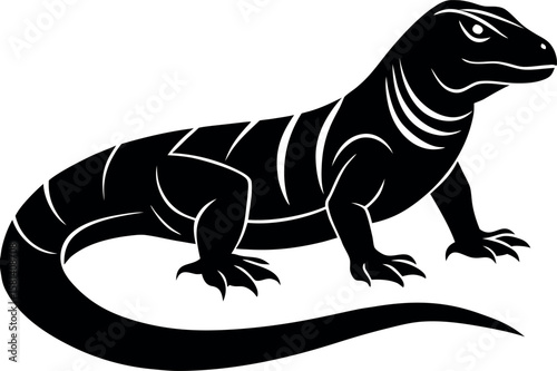 black lizard silhouette clip art preview