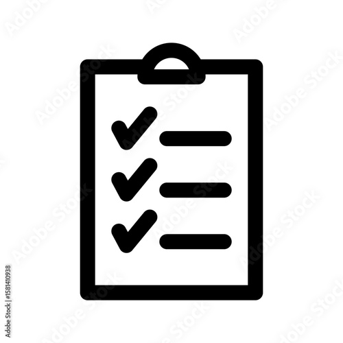 Check List Icon Vector Symbol Design Illustration