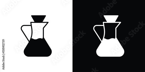 Vinegar icon Vector clipArt Illustrations in flat style