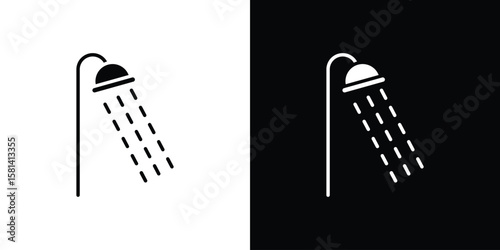 Shower Head icon Vector clipArt Illustrations in flat style
