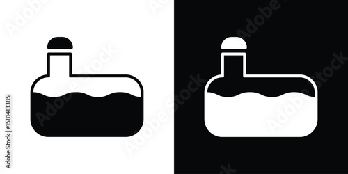Sewerage tank icon Vector clipArt Illustrations in flat style