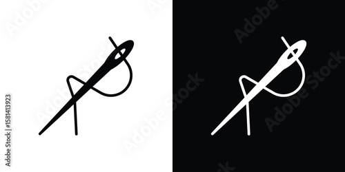 Needle icon Vector clipArt Illustrations in flat style