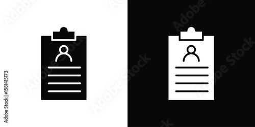 Curriculum icon Vector clipArt Illustrations in flat style