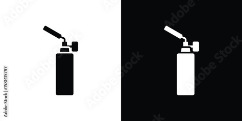 Blowtorch icon Vector clipArt Illustrations in flat style