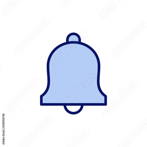 Bell icon vector. Notification sign and symbol for web site design