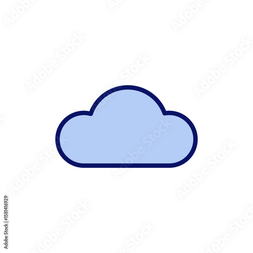 Cloud icon vector. cloud sign and symbol