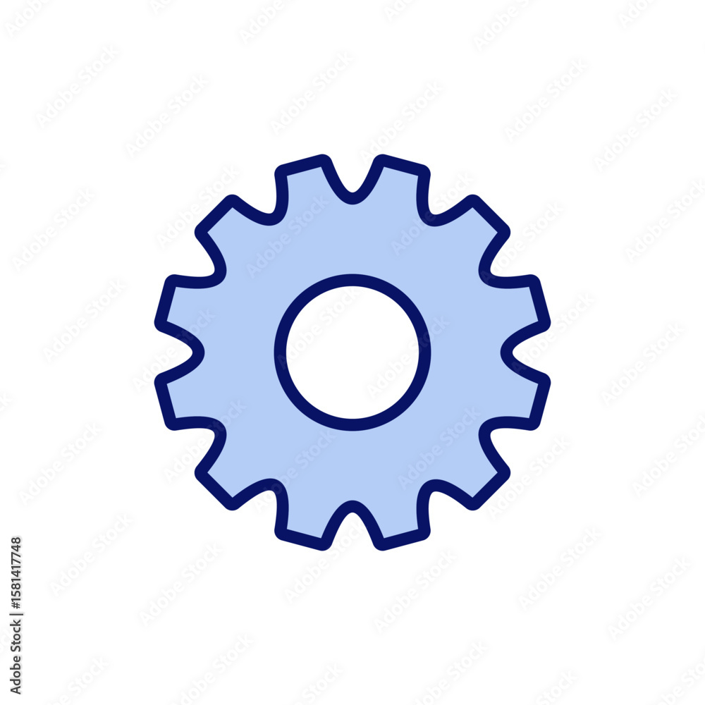 Setting icon vector. Cog sign and symbol. Gear Sign Setting icon vector. Cog sign and symbol. Gear Sign