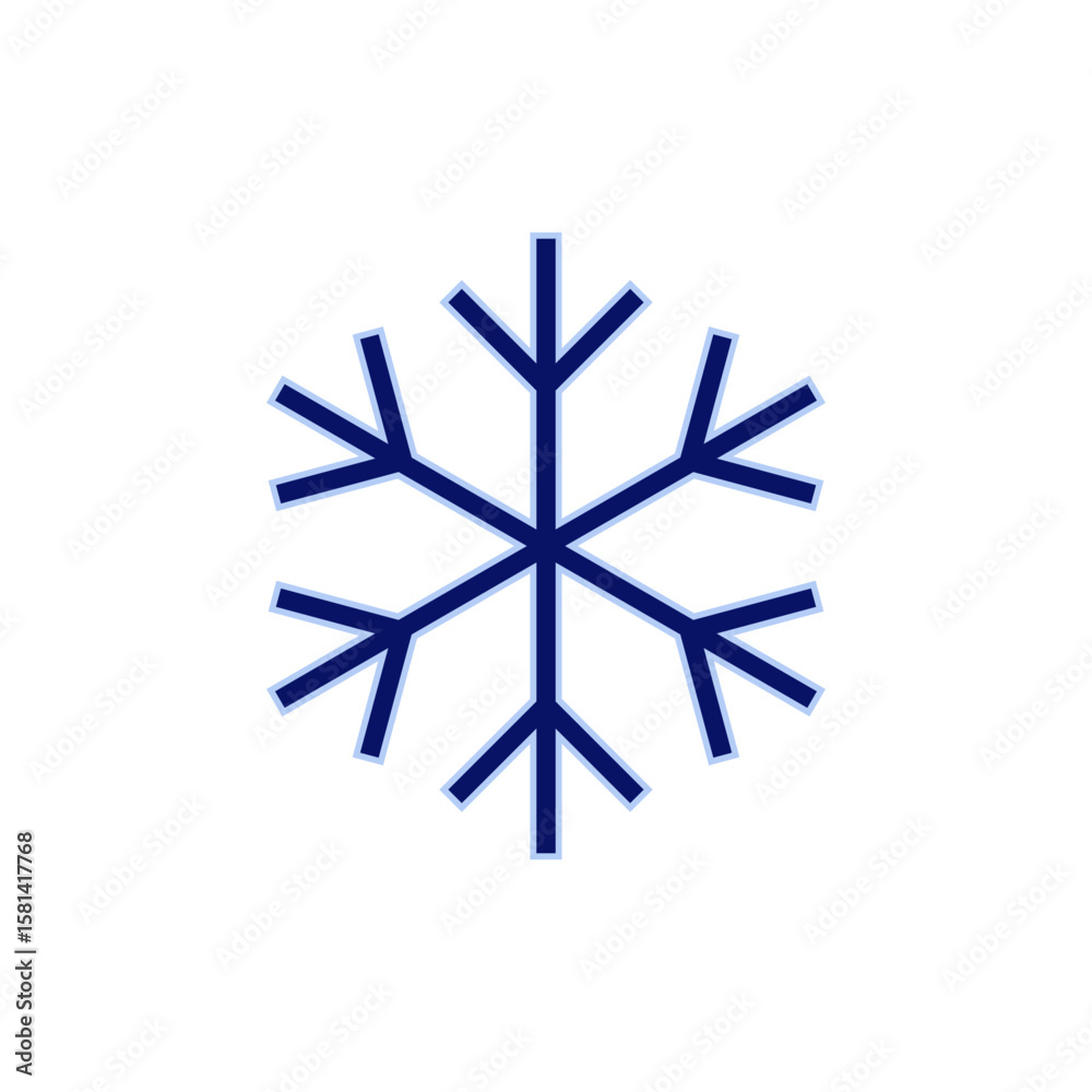 Snow icon vector. snowflake sign and symbol Snow icon vector. snowflake sign and symbol