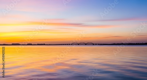 sunset over the sea