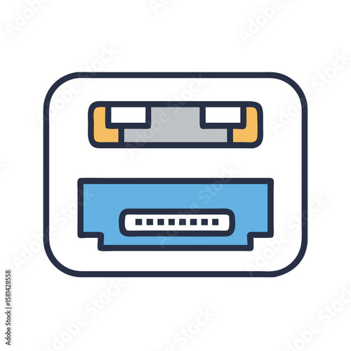 Retro Gaming Cartridge Icon for Nostalgic Design Projects