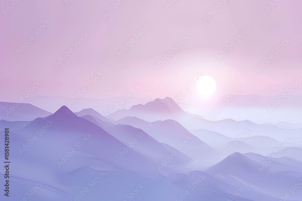 Fototapeta premium sunrise in mountains