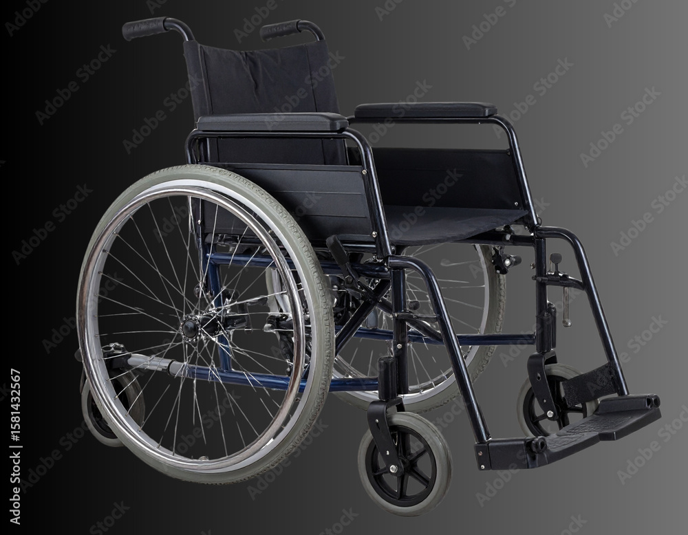 Fototapeta premium wheelchair isolated on white background
