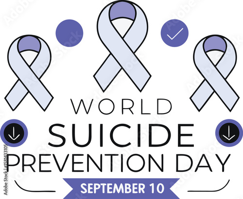 A compelling visual representation advocating for global mental wellness and the importance of supporting individuals facing emotional distress and despair through unified awareness campaigns