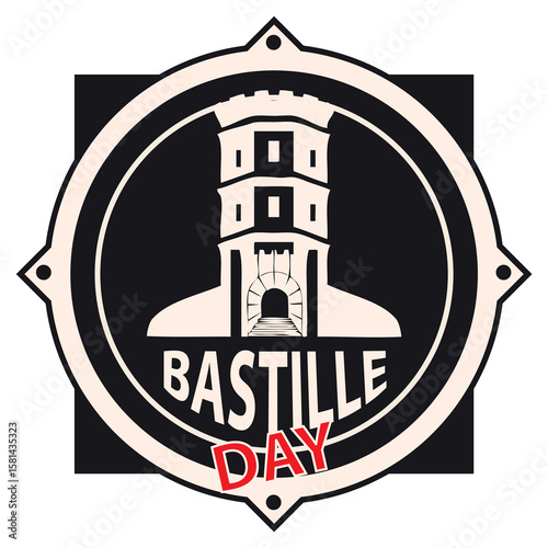 Sticker Bastille Day