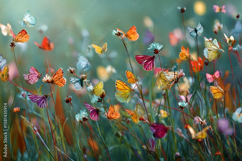 Obraz premium Butterfly in Field