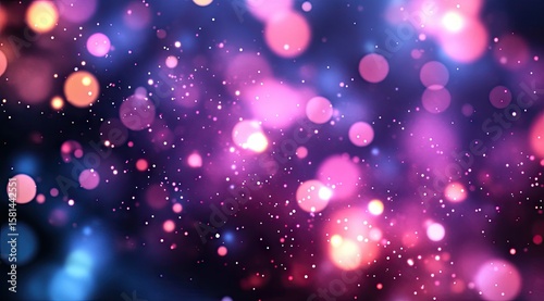 Abstract bokeh explosion of vibrant colors