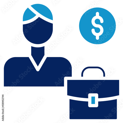 Micro Job Icon Element For Design