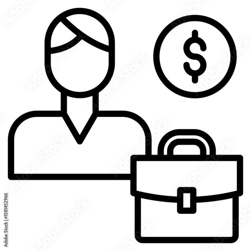 Micro Job Icon Element For Design