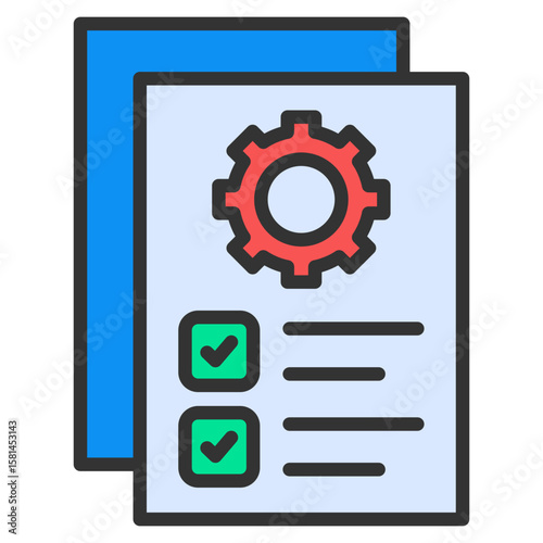 Job Listing Icon Element For Design