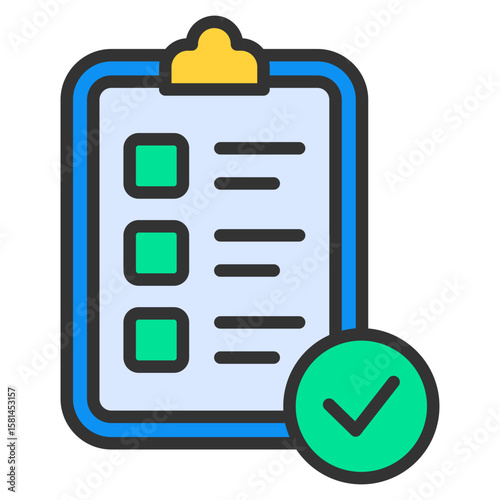 Task Board Icon Element For Design