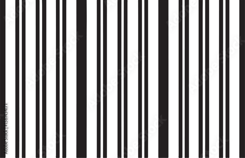 Abstract black and white vertical stripes seamless pattern for background design and wallpaper