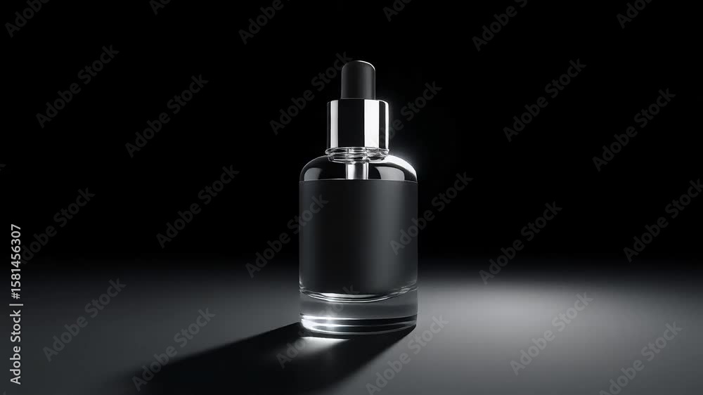 Rotating Perfume Bottle Showcase