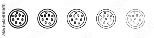 Leukemia icon simple editable stroke series pack. eps10