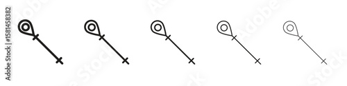 Car dipstick icon simple editable stroke series pack. eps10