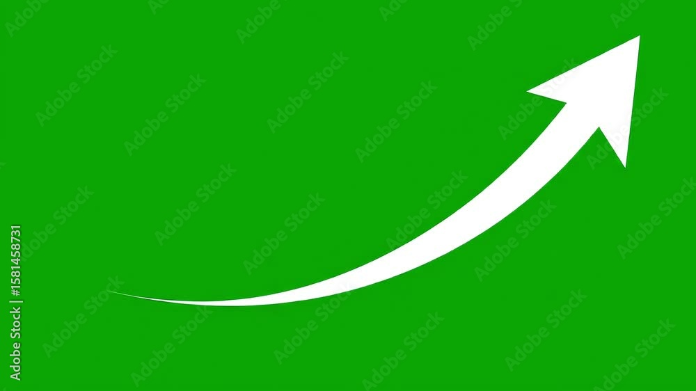 Arrow green screen motion graphics transition animation background