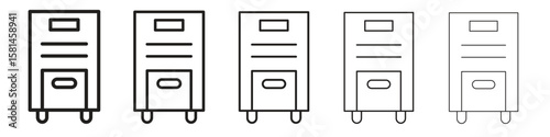 Air purifier icon simple editable stroke series pack. eps10