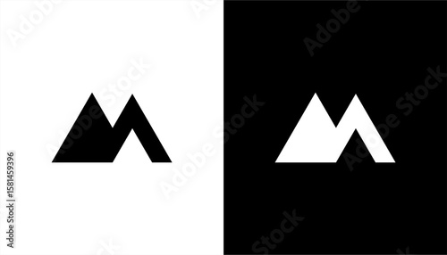 Letter M Logo Design icon template, Creative Minimal M Logo Design illustration vector