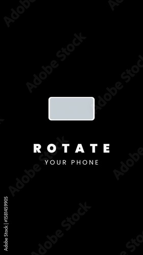Rotate Your Phone Animation – Mobile Orientation Instruction in 4K
