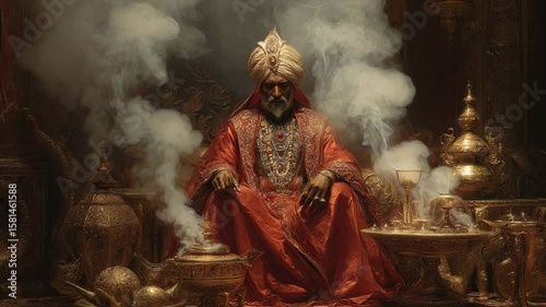 fantasy Sultan Of the Sands majestic silk robes 4K Videos